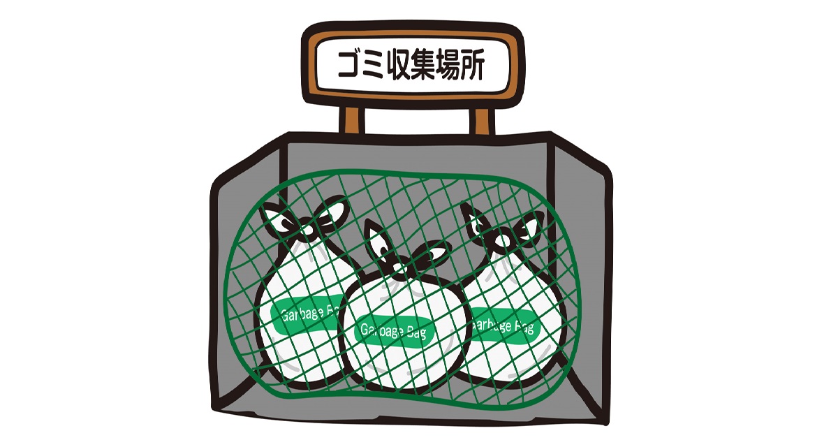 ゴミの山に埋もれて絶望していた男が、スマートフォンのメルカリアプリ画面を見て、そのゴミが宝の山であることに気づき、驚愕しているイラスト